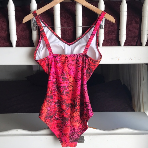 Red-Orange Bathing Suit - Picture 3 of 3